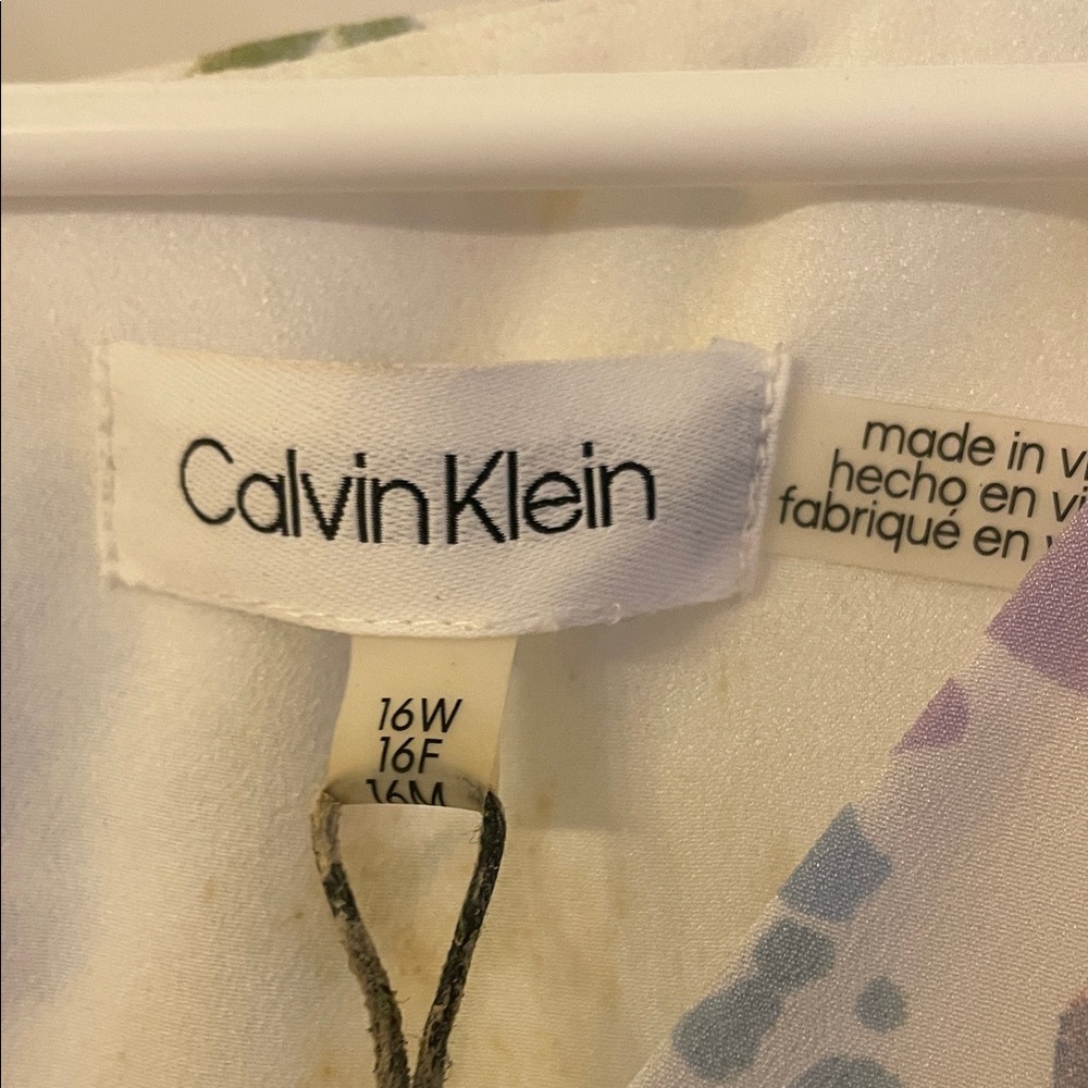 NWT Calvin Klein Floral Sleeveless Dress - Picture 5 of 12